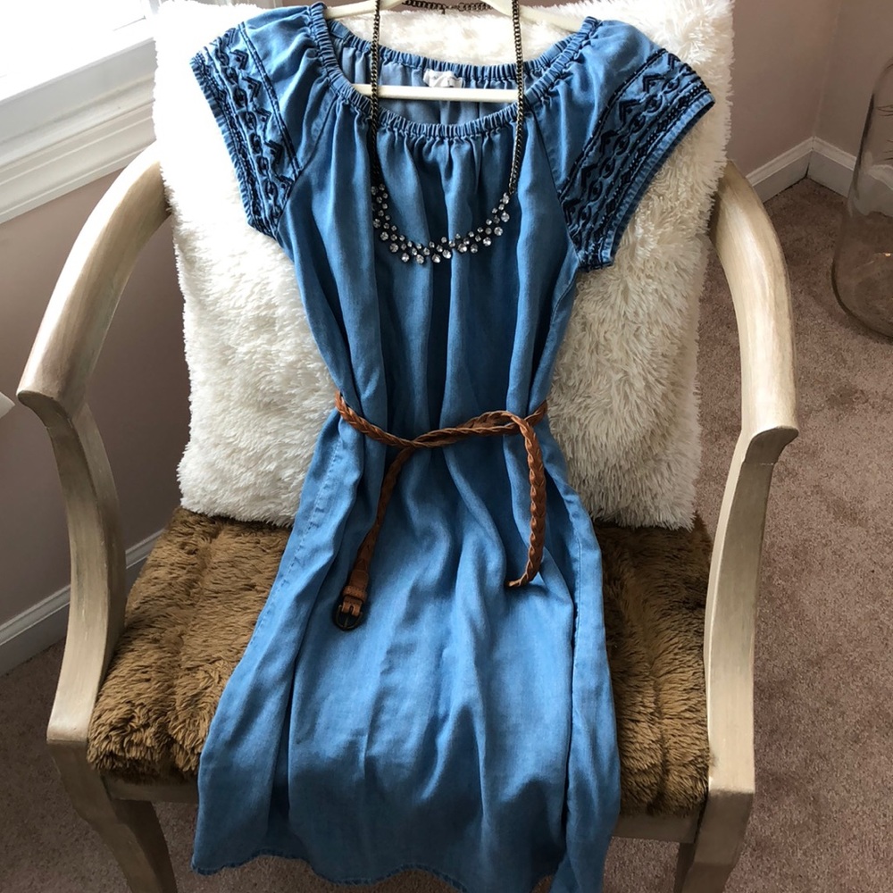 Soft denim dress